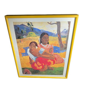Framed Paul Gauguin Print Nafea faa Ipoipo aka When Will You Marry